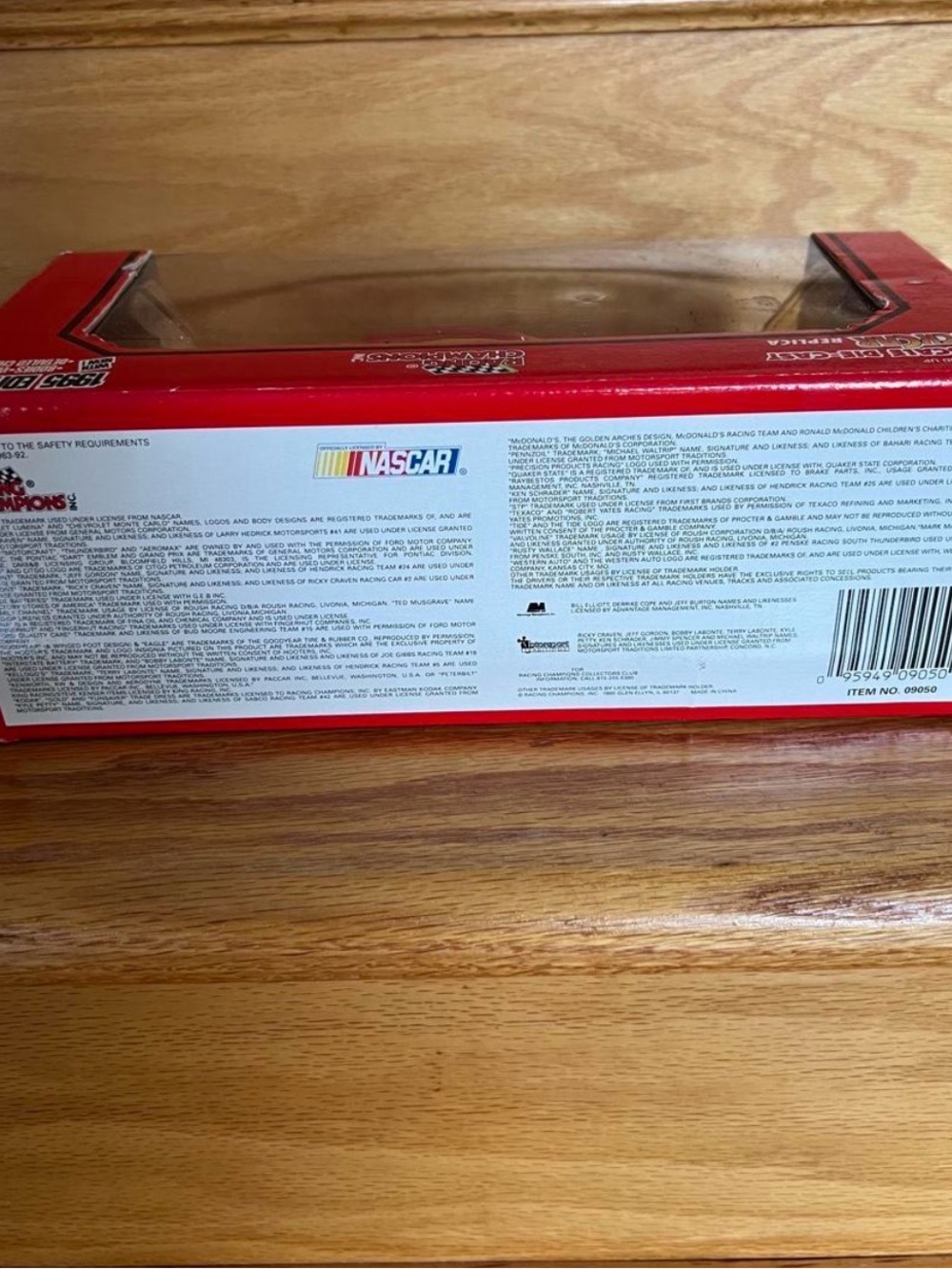 Red & Yellow Die-Cast Stock Car Toy - NASCAR Replica - Picture 5 of 5